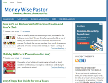 Tablet Screenshot of moneywisepastor.com